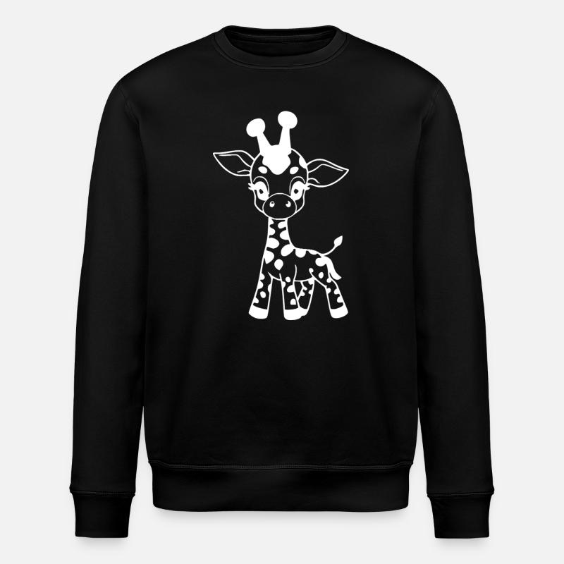 Girafe bébé girafe - Sweat bio ROLLER Stanley/Stella Unisexe - noir