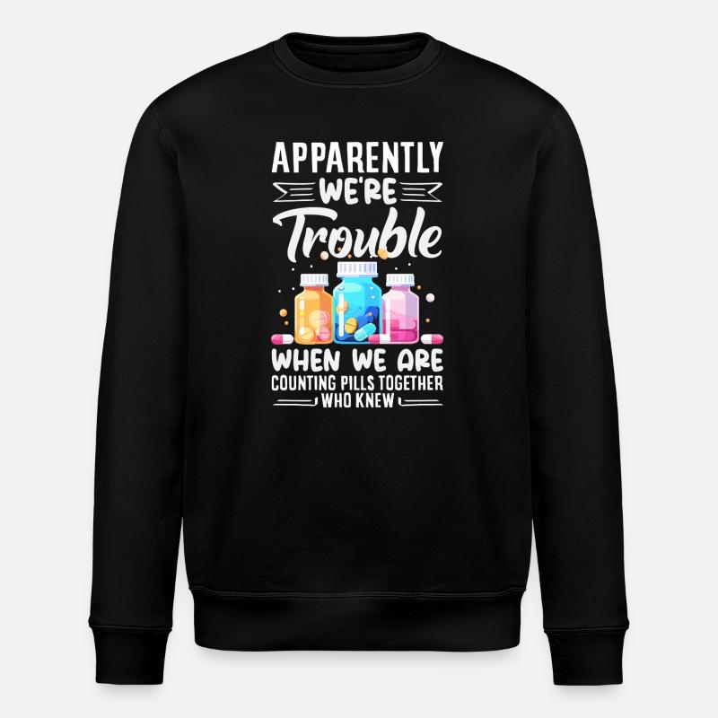 Pharmacien Technicien Pharmaceutique - Sweat bio ROLLER Stanley/Stella Unisexe - noir