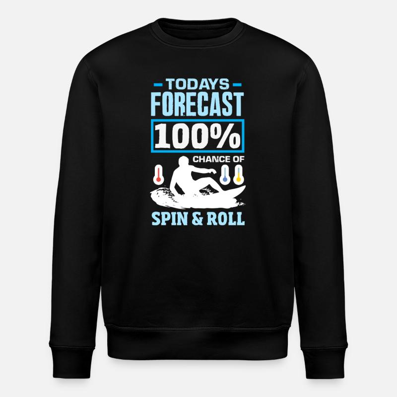 Surfen Surfboarder Bodyboarder - Stanley/Stella Unisex Bio-Sweatshirt ROLLER - Schwarz