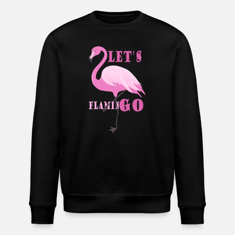 Flamingo Girl Stil-Statement - Stanley/Stella Unisex Bio-Sweatshirt ROLLER - Schwarz