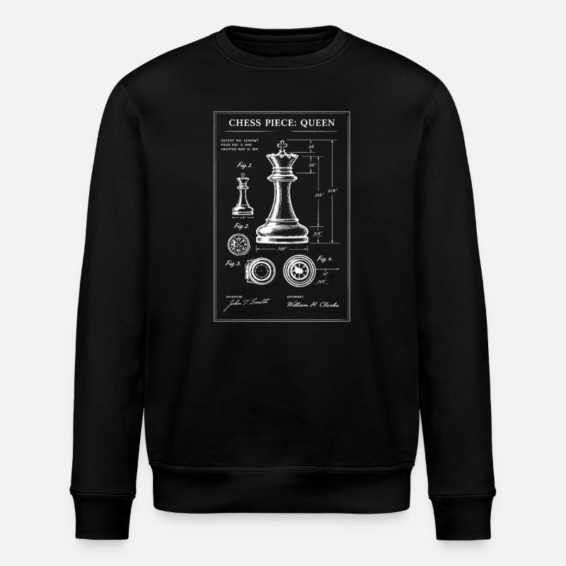 Plan d’échecs de la Dame - Sweat bio ROLLER Stanley/Stella Unisexe - noir