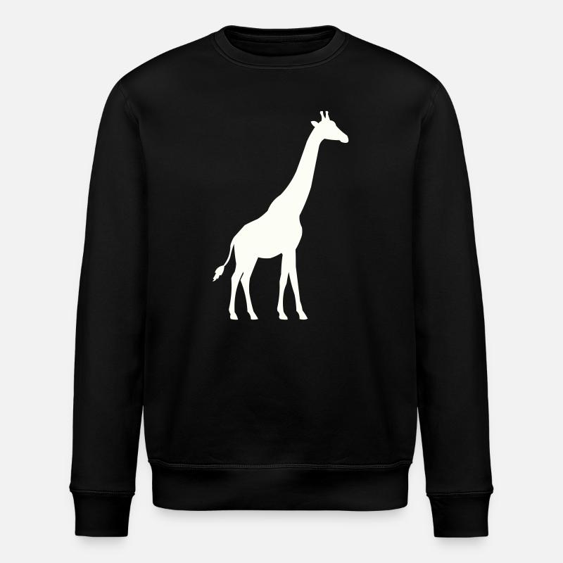 Giraffe Silhouette - Stanley/Stella Unisex Bio-Sweatshirt ROLLER - Schwarz