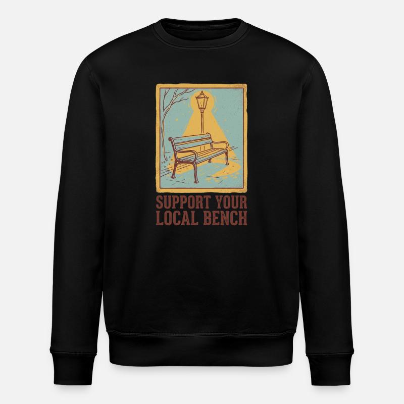 Bench de soutien - Sweat bio ROLLER Stanley/Stella Unisexe - noir
