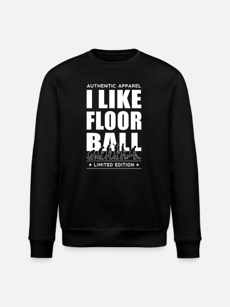 I Like Floorball - Stanley/Stella ROLLER Unisex Organic Sweatshirt - black