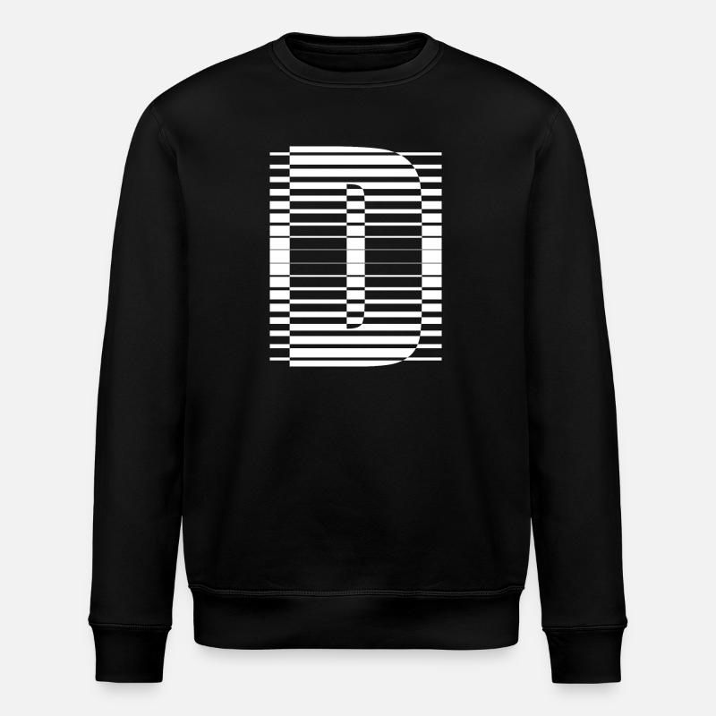 LETTER D - Stanley/Stella ROLLER Unisex Organic Sweatshirt - black