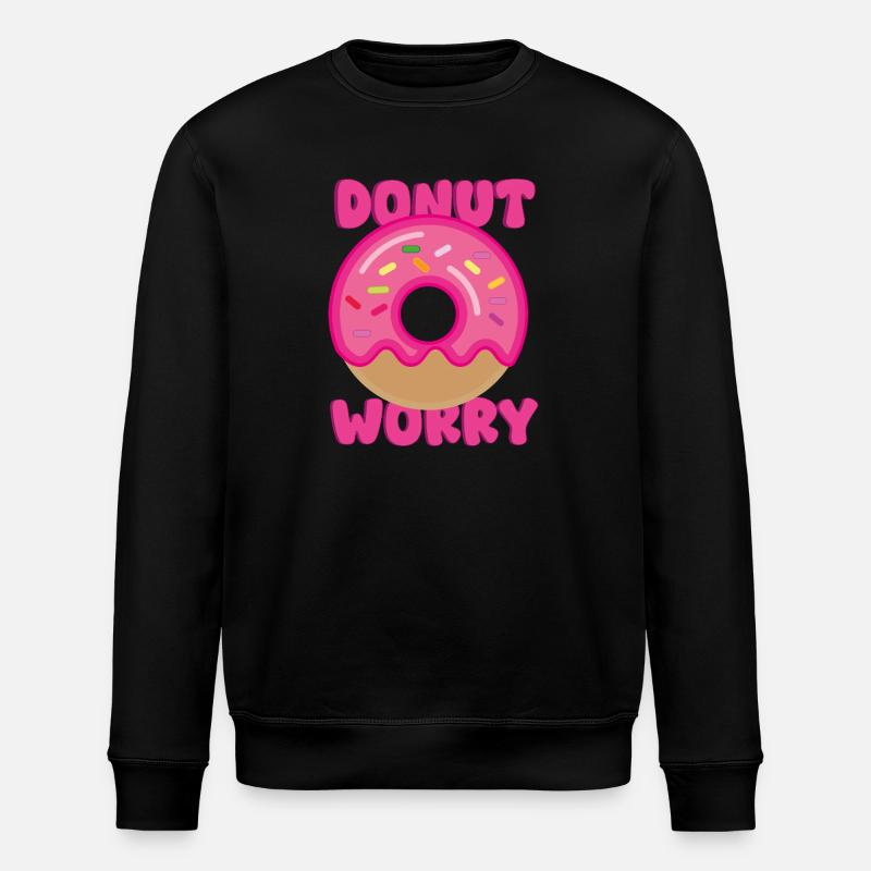 Inquiétude de beignet - Sweat bio ROLLER Stanley/Stella Unisexe - noir