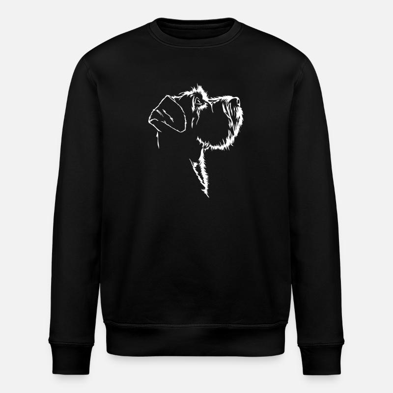 Schnauzer Silhouette Chien Chien Wilsigns - Sweat bio ROLLER Stanley/Stella Unisexe - noir