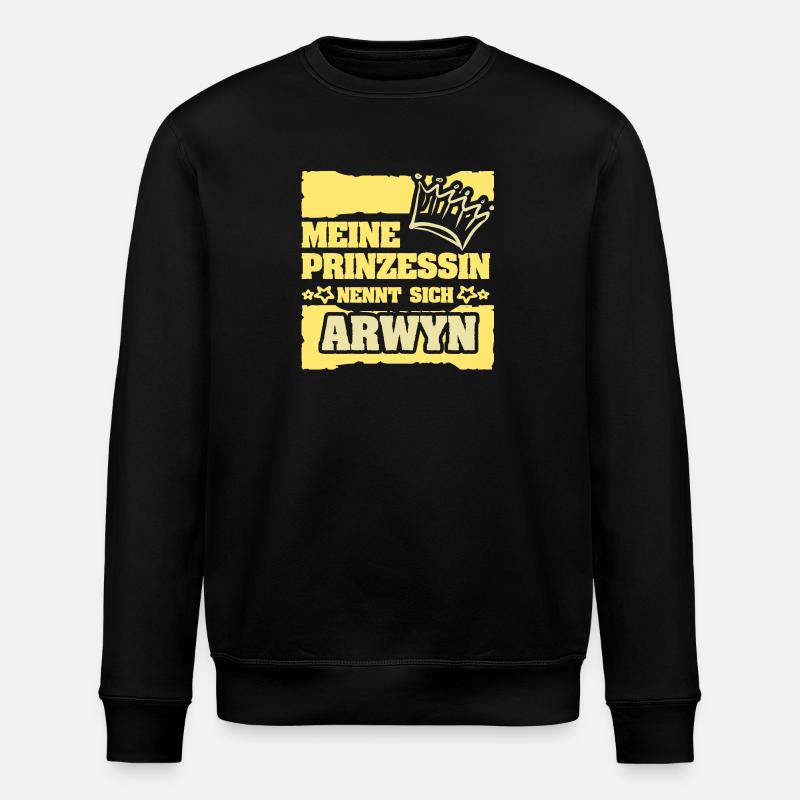 Mädchenname Arwyn - Stanley/Stella Unisex Bio-Sweatshirt ROLLER - Schwarz