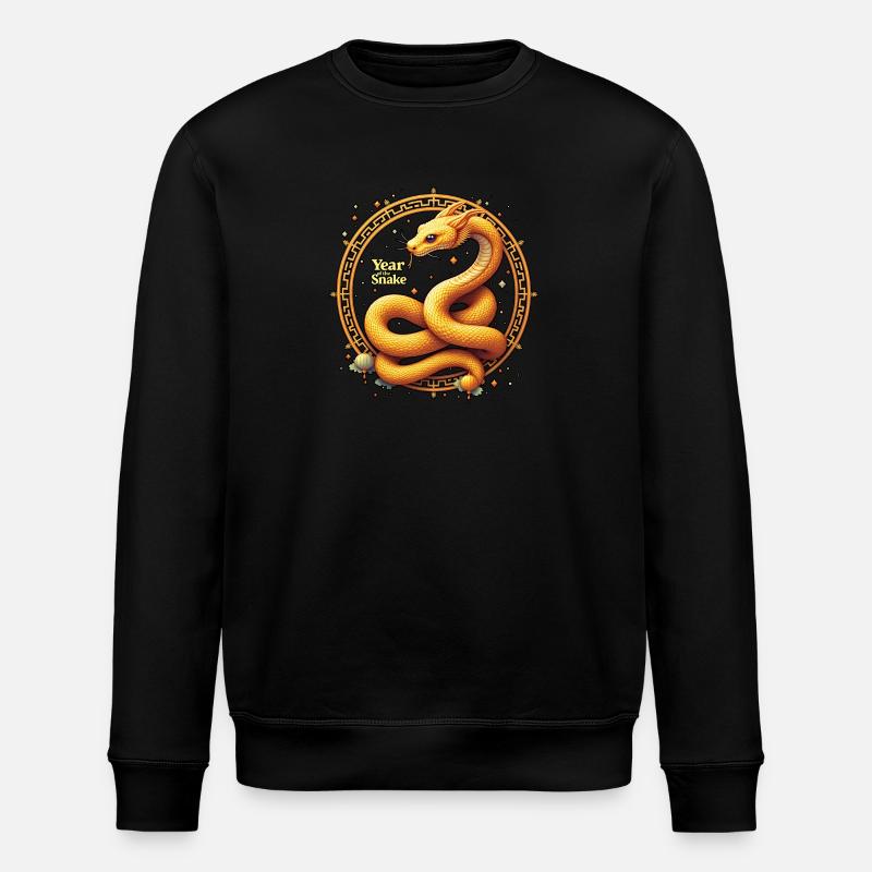 Nouvel An Chinois - Serpent 2025 - Sweat bio ROLLER Stanley/Stella Unisexe - noir