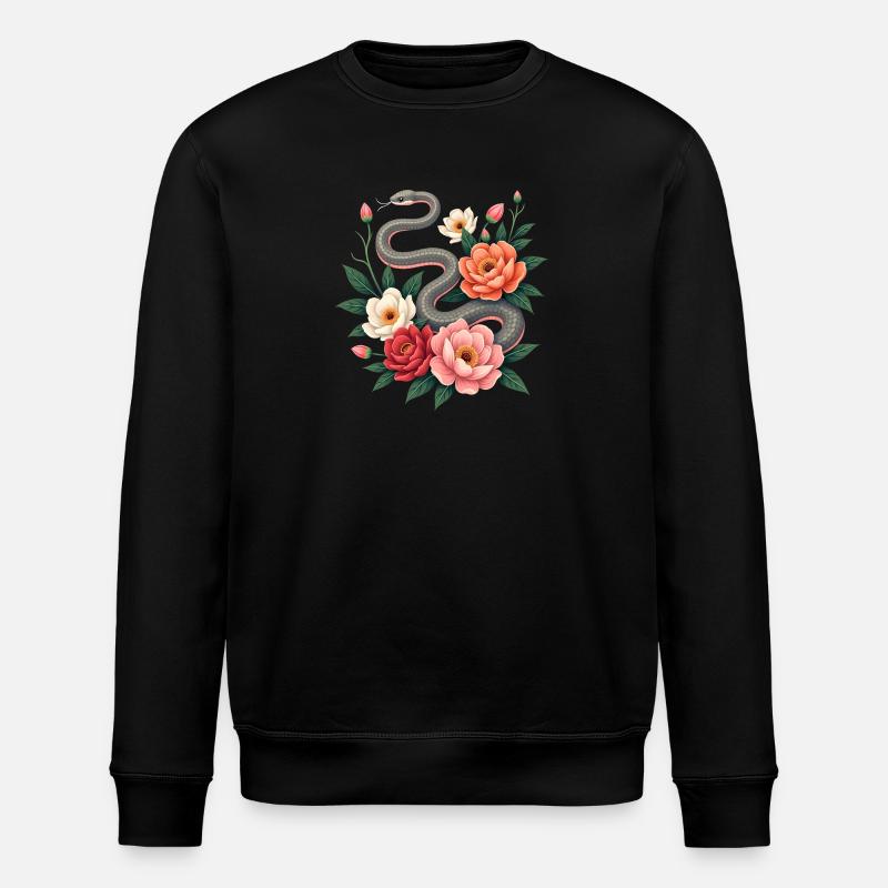 Nouvel An lunaire - Serpent 2025 - Sweat bio ROLLER Stanley/Stella Unisexe - noir