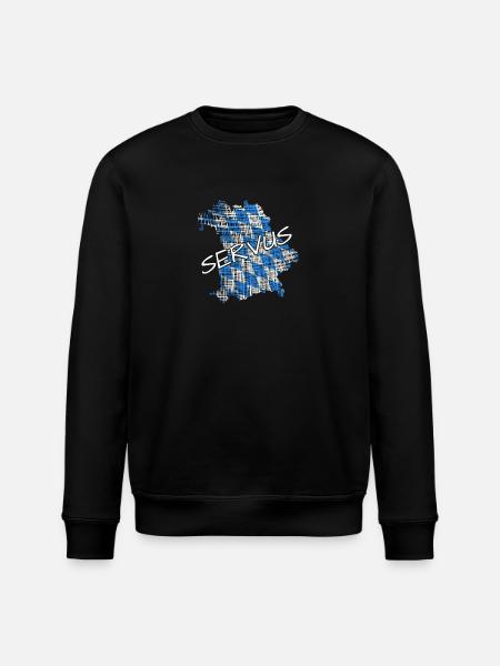 Servus Bayern - Stanley/Stella Unisex Bio-Sweatshirt ROLLER - Schwarz