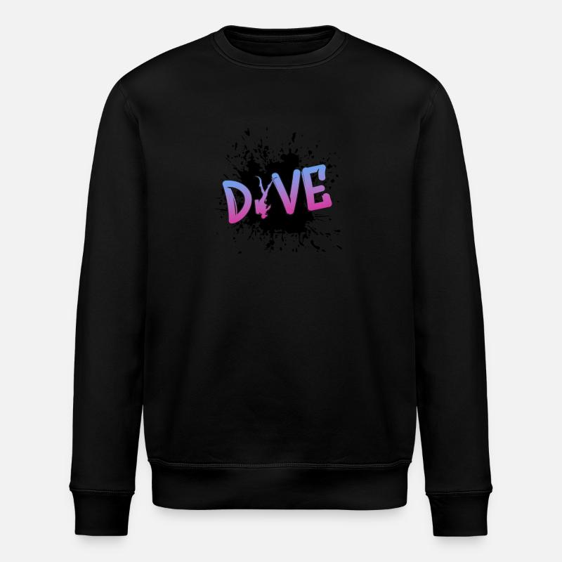 tauchen dive diver - Stanley/Stella Unisex Bio-Sweatshirt ROLLER - Schwarz