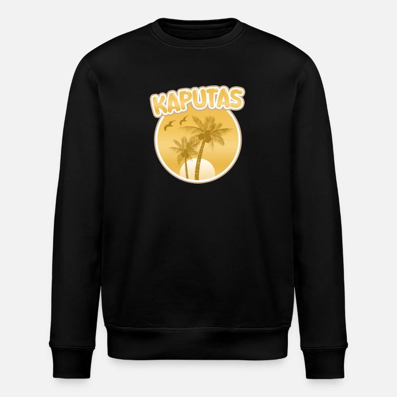 Kaputas als Urlaub - Stanley/Stella Unisex Bio-Sweatshirt ROLLER - Schwarz