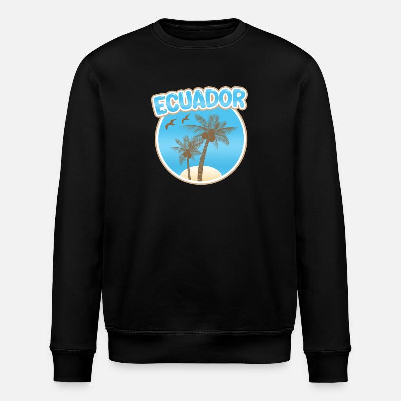 Urlaub Ecuador - Stanley/Stella Unisex Bio-Sweatshirt ROLLER - Schwarz