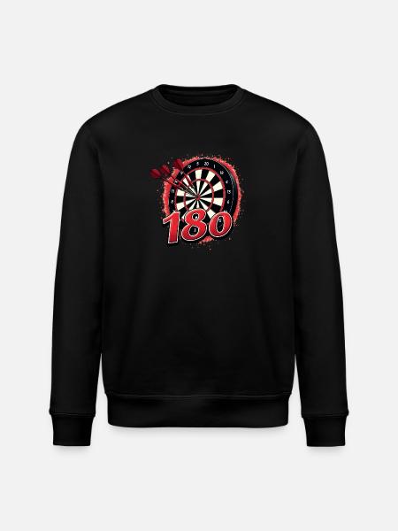 Dart Dartpfeil Darts 180 Dartboard Triple - Stanley/Stella ROLLER Unisex Organic Sweatshirt - black