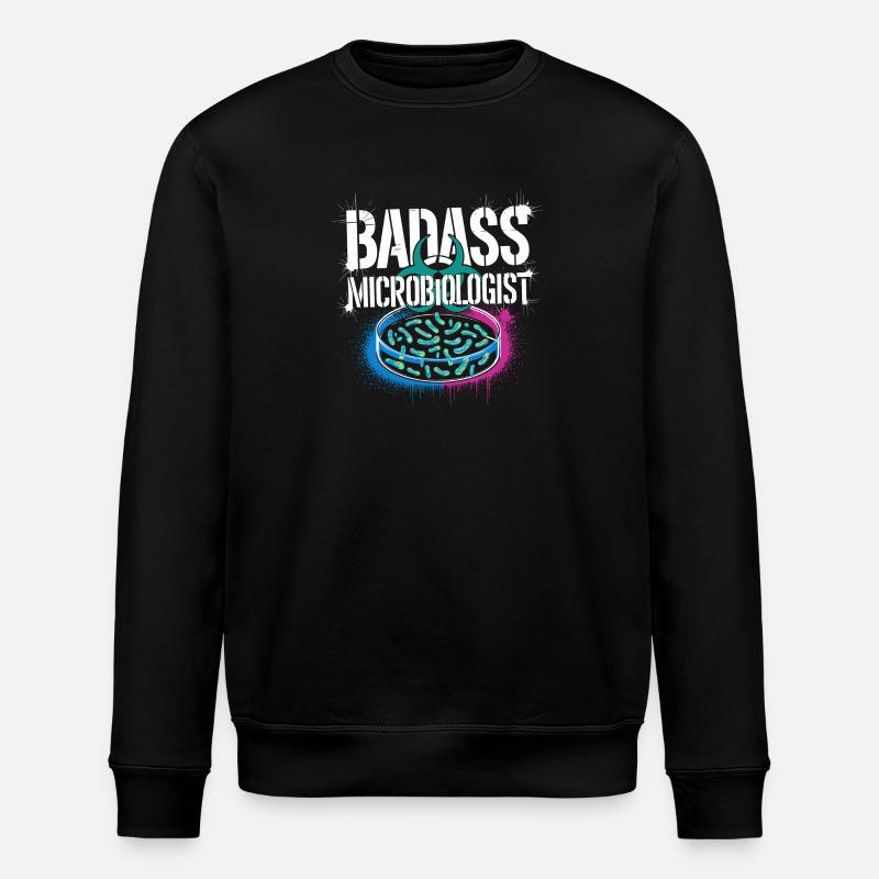 Fier d’être microbiologiste - Sweat bio ROLLER Stanley/Stella Unisexe - noir