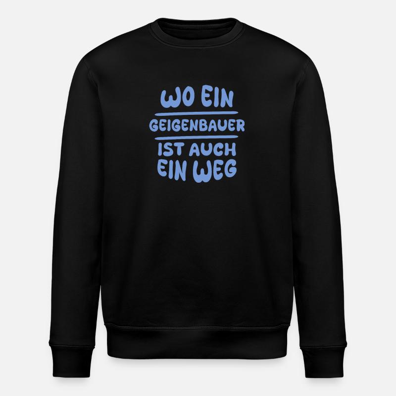 Gift for violin makers - Stanley/Stella ROLLER Unisex Organic Sweatshirt - black