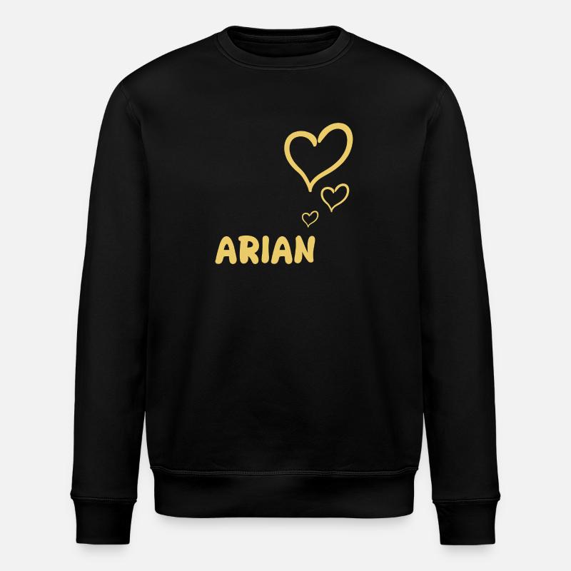 First name Arian - Stanley/Stella ROLLER Unisex Organic Sweatshirt - black