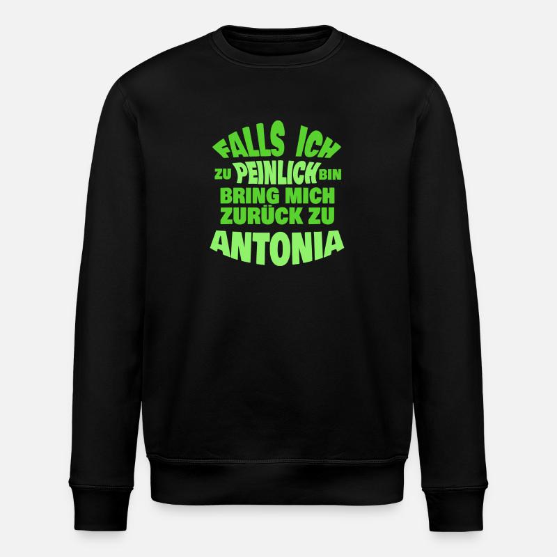 Gift for Antonia - Stanley/Stella ROLLER Unisex Organic Sweatshirt - black