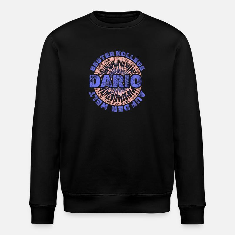 First name Dario - Stanley/Stella ROLLER Unisex Organic Sweatshirt - black
