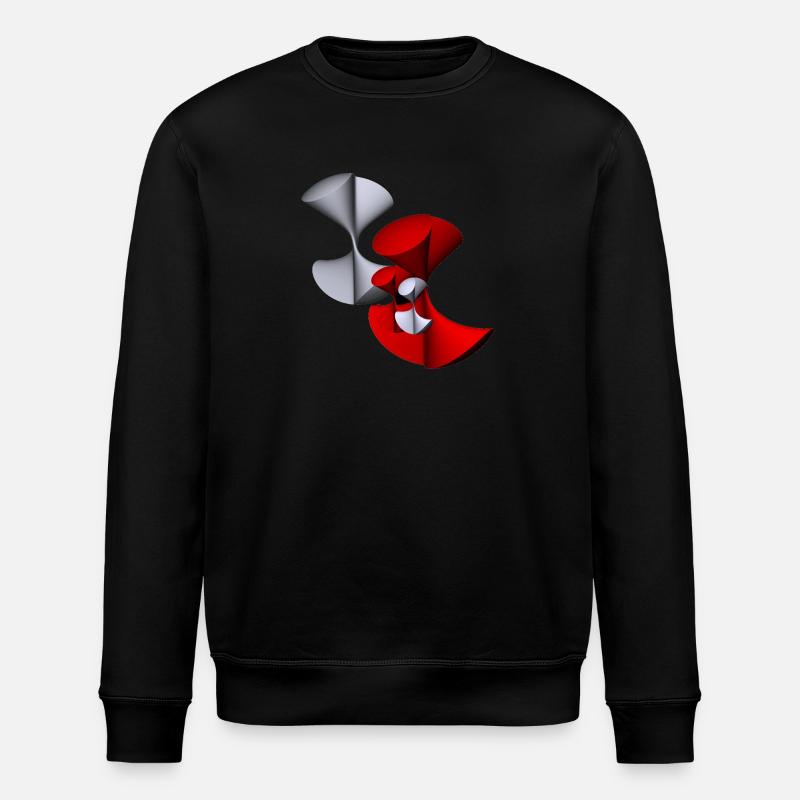 Shirt mit Mathe-Design - Stanley/Stella Unisex Bio-Sweatshirt ROLLER - Schwarz