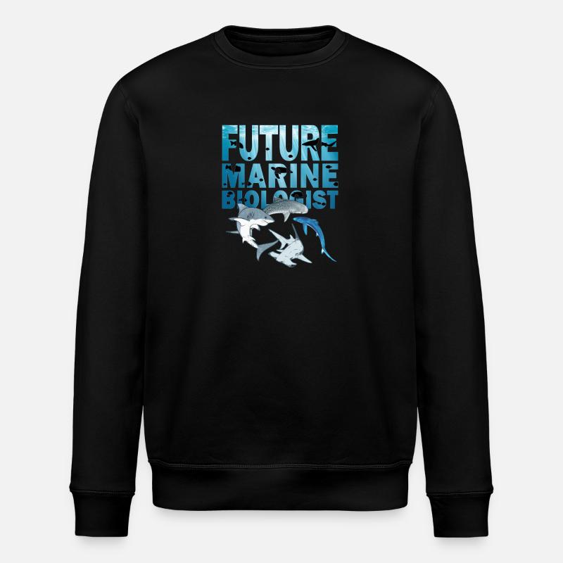 Future Marine Biologist Haiarten - Stanley/Stella Unisex Bio-Sweatshirt ROLLER - Schwarz