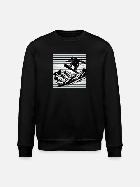 Snowboarder - Stanley/Stella Unisex Bio-Sweatshirt ROLLER - Schwarz