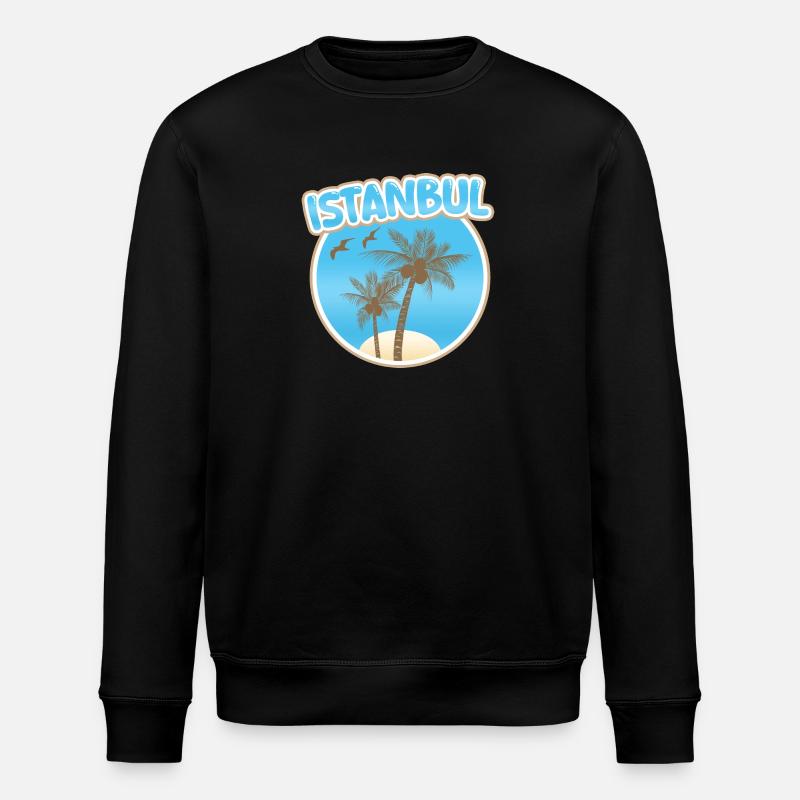 Gift for Istanbul - Stanley/Stella ROLLER Unisex Organic Sweatshirt - black