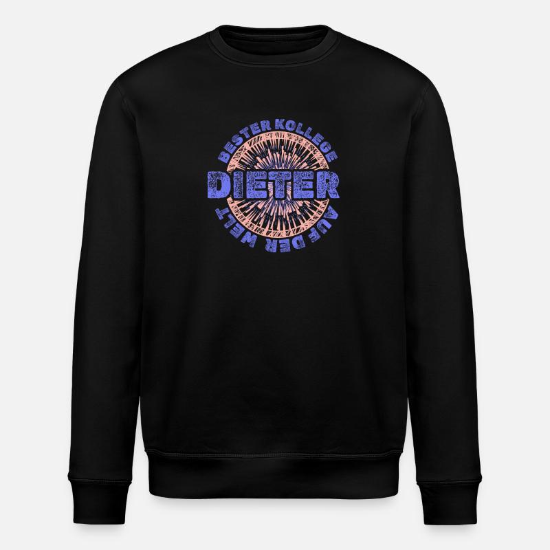 Prénom Dieter - Sweat bio ROLLER Stanley/Stella Unisexe - noir