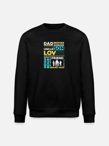Men Role Model Boyfriend Gift - Stanley/Stella ROLLER Unisex Organic Sweatshirt - black