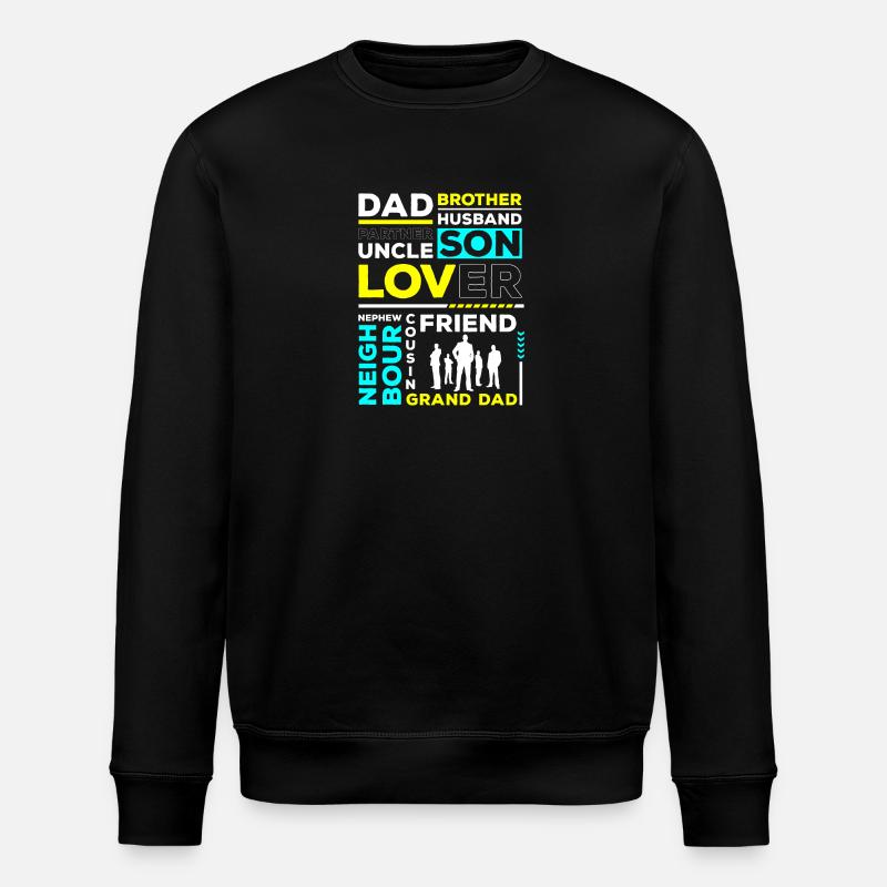 Hommes modèle petit ami cadeau - Sweat bio ROLLER Stanley/Stella Unisexe - noir