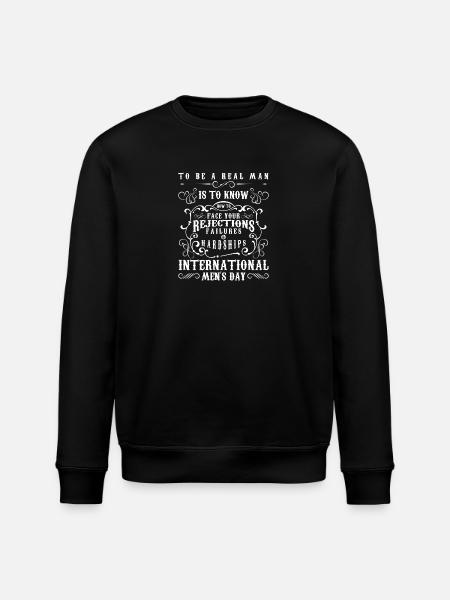 Men's Holiday Beard - Stanley/Stella ROLLER Unisex Organic Sweatshirt - black