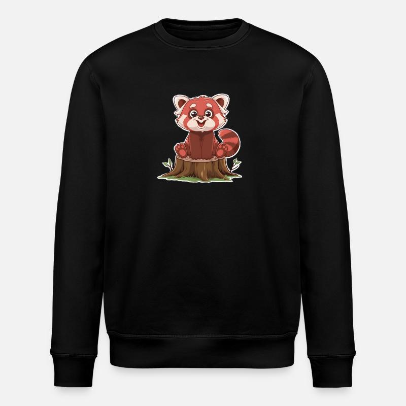 Panda roux totalement mignon - Sweat bio ROLLER Stanley/Stella Unisexe - noir