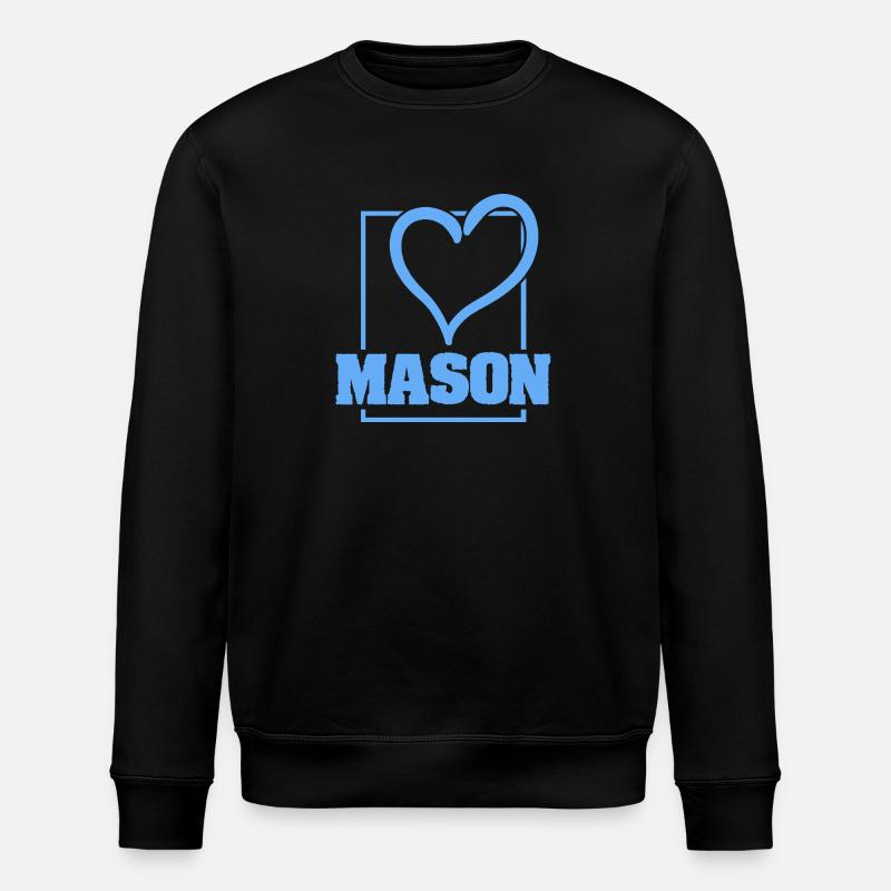 Geschenk für Mason - Stanley/Stella Unisex Bio-Sweatshirt ROLLER - Schwarz