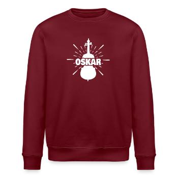First name Oskar - Stanley/Stella ROLLER Unisex Organic Sweatshirt - burgundy - Front - Nik (191cm)