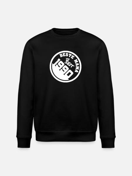 1990 - Stanley/Stella ROLLER Unisex Organic Sweatshirt - black