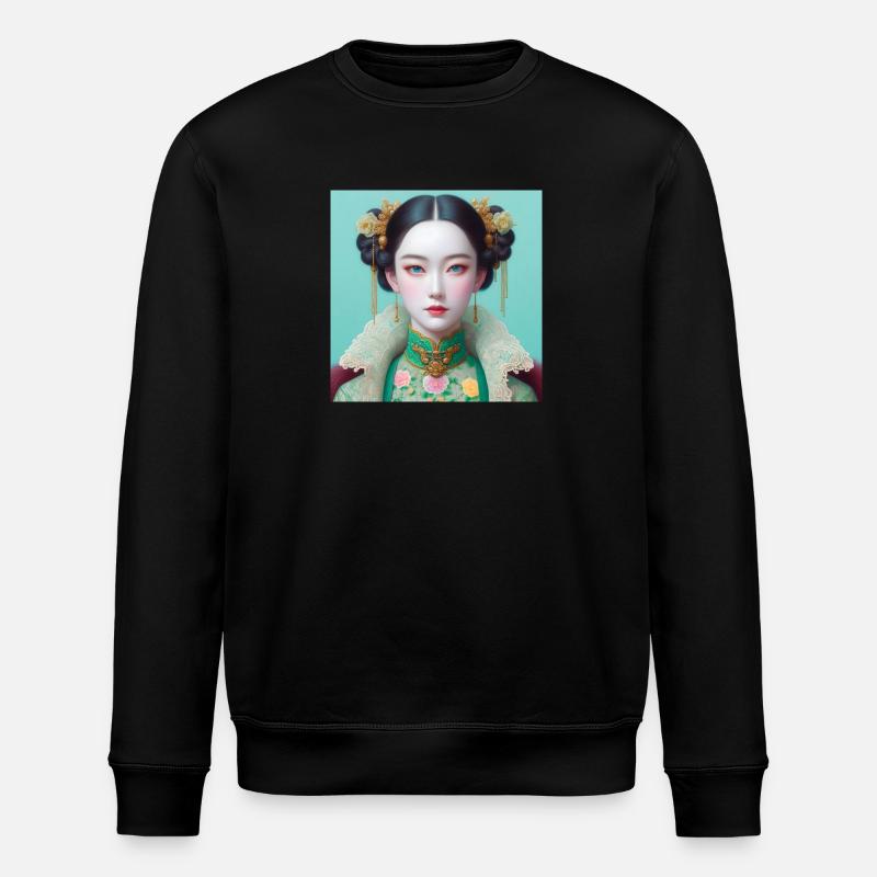 Butterfly Girl - Stanley/Stella ROLLER Unisex Organic Sweatshirt - black