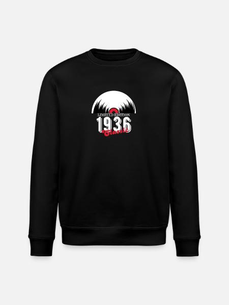 Limited edition 1936 Classic vinyl - Stanley/Stella ROLLER Unisex Organic Sweatshirt - black