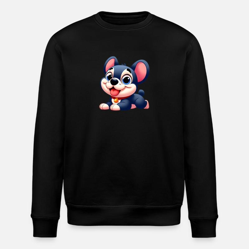 bouledogue français 7 - Sweat bio ROLLER Stanley/Stella Unisexe - noir