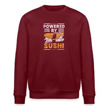 Sushi Rice Nigiri - Stanley/Stella ROLLER Unisex Organic Sweatshirt - burgundy - Front - Nik (191cm)