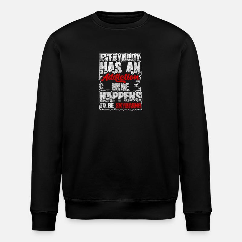 Pilote de parachutisme - Sweat bio ROLLER Stanley/Stella Unisexe - noir