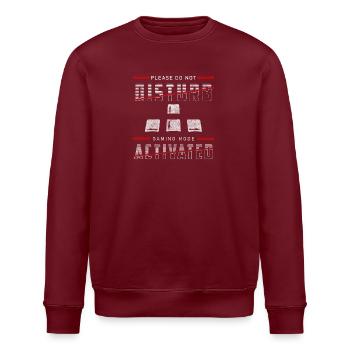 Gamer PC Masterrace Liga Streamer - Stanley/Stella Unisex Bio-Sweatshirt ROLLER - Burgunderrot - Vorne - Nik (191cm)