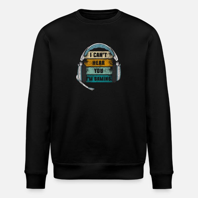 Gaming Streaming - Stanley/Stella Unisex Bio-Sweatshirt ROLLER - Schwarz