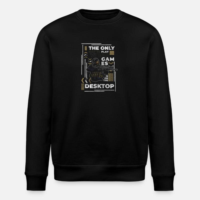 Gamblers Online Games - Stanley/Stella ROLLER Unisex Organic Sweatshirt - black
