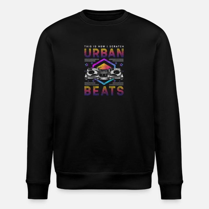Fête, Amour, Ambiance, Passe-temps - Sweat bio ROLLER Stanley/Stella Unisexe - noir