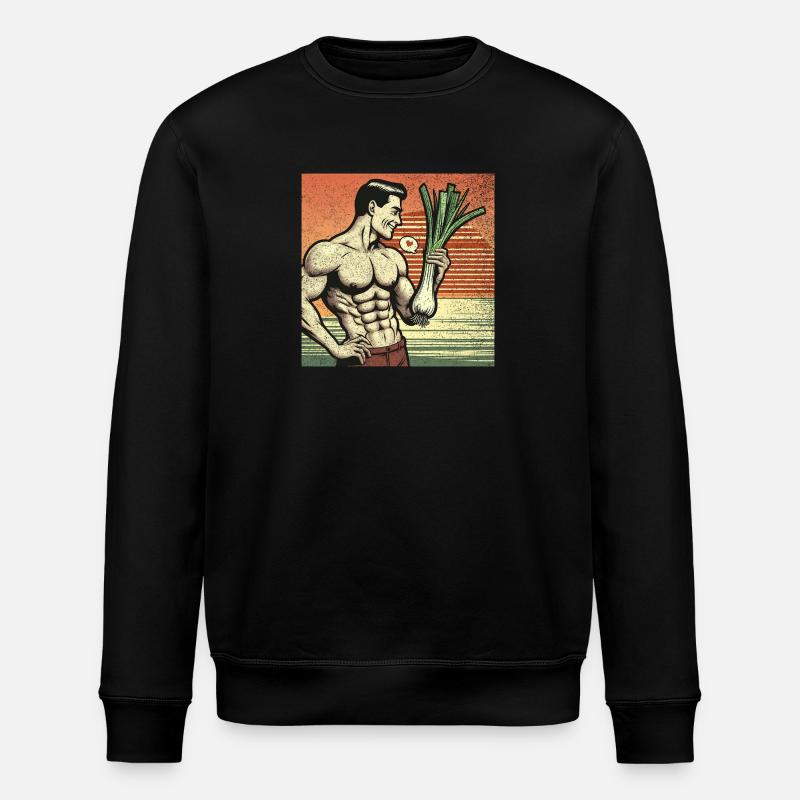 Washboard Leek Washboard Washboard - Stanley/Stella ROLLER Unisex Organic Sweatshirt - black