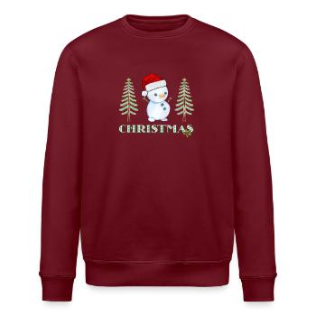 Bonhomme de neige - Sweat bio ROLLER Stanley/Stella Unisexe - bordeaux - Devant - Nik (191cm)