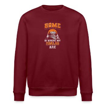 Koalabär Zoo Down Under - Stanley/Stella Unisex Bio-Sweatshirt ROLLER - Burgunderrot - Vorne - Nik (191cm)