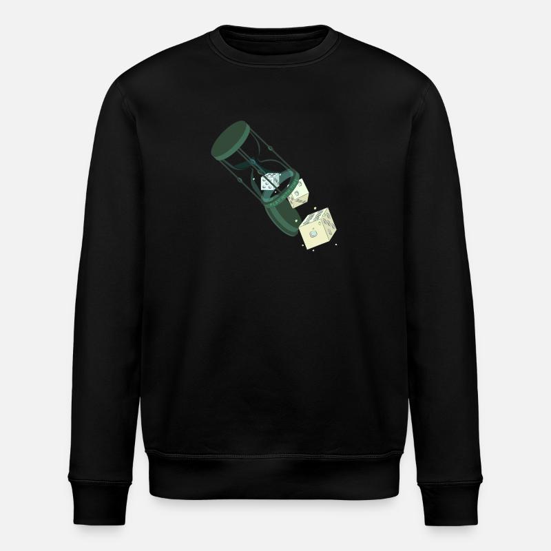 PLAY WITH TIME - Stanley/Stella ROLLER Unisex Organic Sweatshirt - black