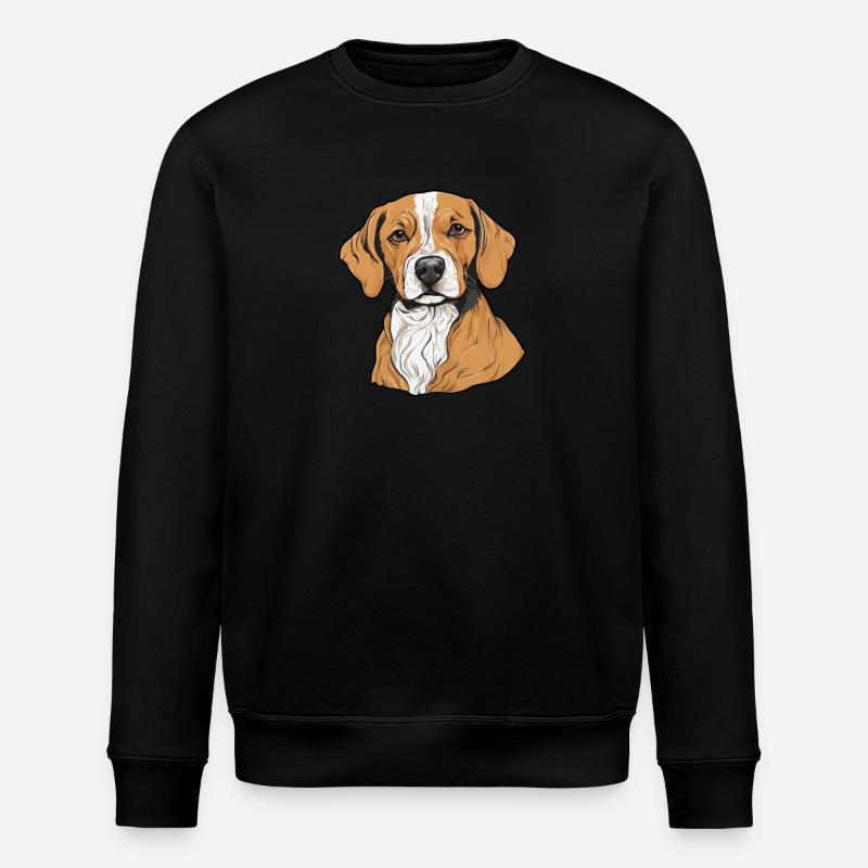 Hundehalter Hundesport Vierbeiner - Stanley/Stella Unisex Bio-Sweatshirt ROLLER - Schwarz